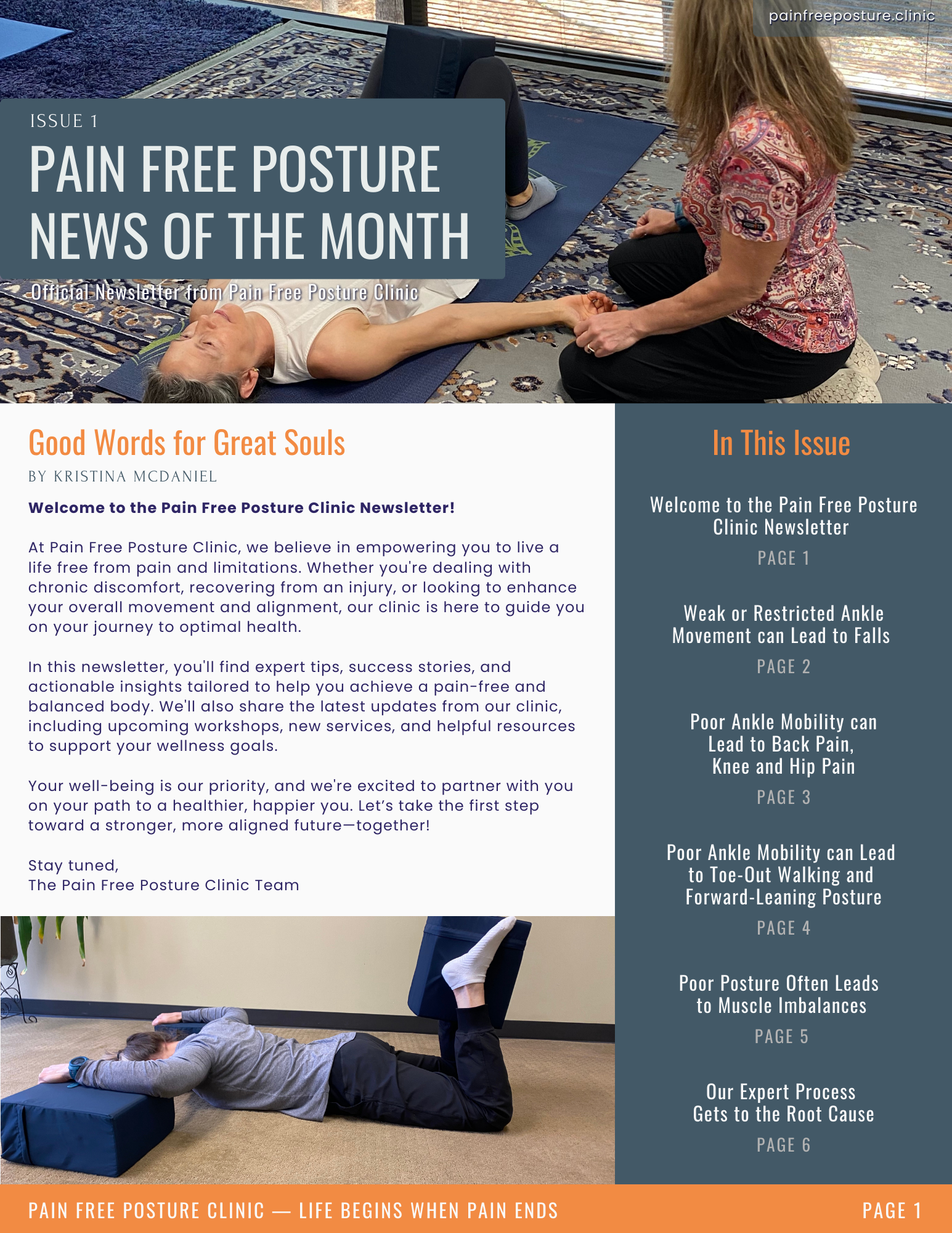 Page 1 - Welcome to Pain Free Posture News Letter